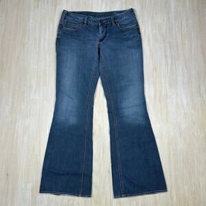 Silver Jeans Aiko Bootcut Flare Mid Rise Cowgirl Core Casual Denim Jeans 30